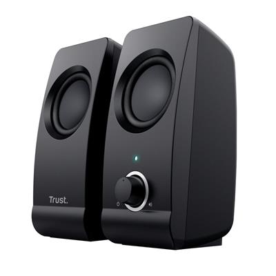 Parlantes 2.0 - Trust Remo - 16W USB + 3,5mm - Negro