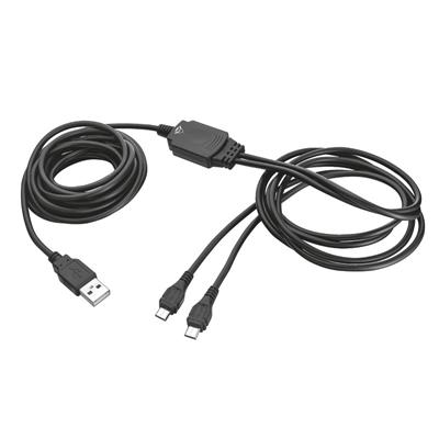 TRUST Cable GXT 222 DUO Charge 2 Joystick PS4 3.5mm