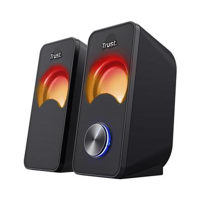 Parlantes 2.0 RGB - Trust Arys Compact - 12W - USB + 3.5mm
