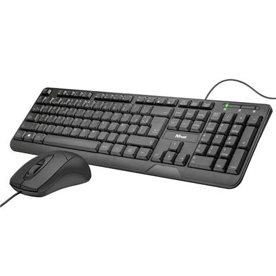 Trust - Kit de Teclado Multimedia y Mouse Ziva - Español
