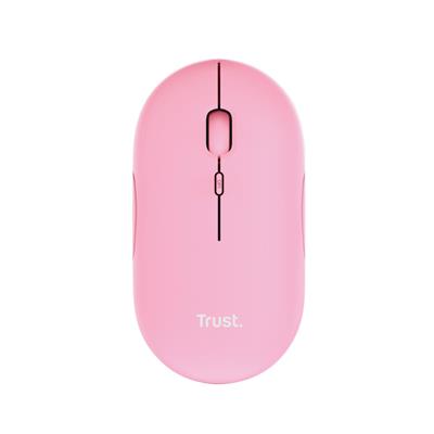 Mouse Inalambrico Recargable USB Trust Puck Ultrafino Rosa