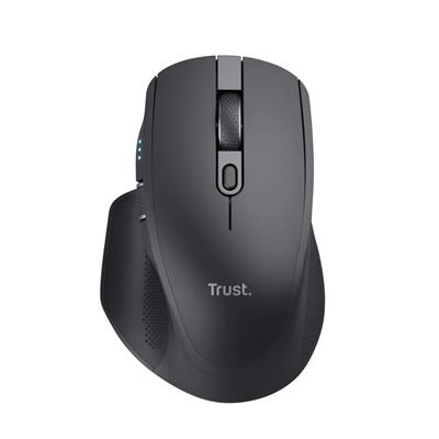 Mouse Inalambrico RF+BT Recargable Trust Ozaa Negro