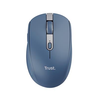 Mouse Inalambrico Recargable Trust Ozza - RF+Bluetooth - Azul