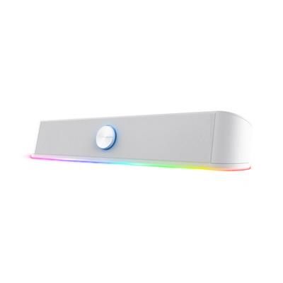 Barra de Sonido RGB - Trust Throne GXT 619 - 12W -6 RMS - USB+3,5mm - Blanco