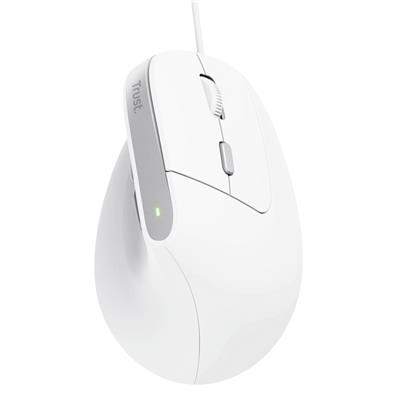 Mouse Ergonomico Vertical USB Trust Bayo II  Blanco