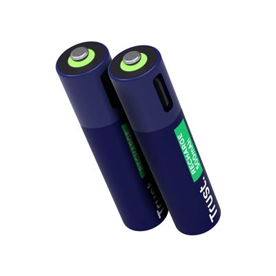 TRUST Pilas AAA x2 Recargables en USB-C
