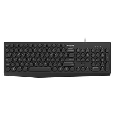 Philips Teclado K313 Usb Multimedia 105Keys Black