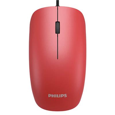 Mouse USB Philips M214 1000dpi - Rojo