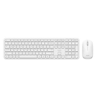 Kit Teclado + Mouse Inalambrco Philips - 1600dpi 104 Teclas - Blanco