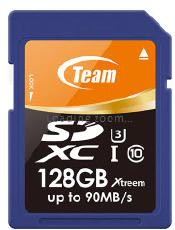 Memoria TEAM SD XC Ultra rapida de 128Gb